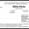 Binder Hilda 1899-1991 Todesanzeige